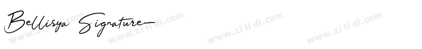 Bellisya Signature字体转换